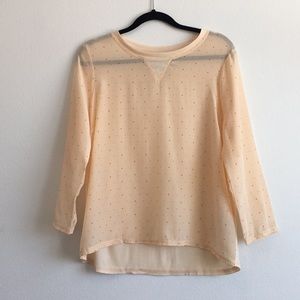 MADEWELL Long Sleeve Polka Dot Blouse